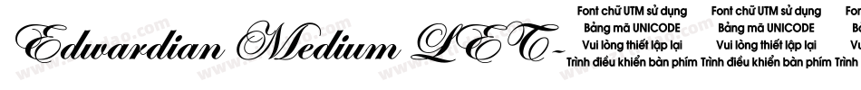 Edwardian Medium LET字体转换